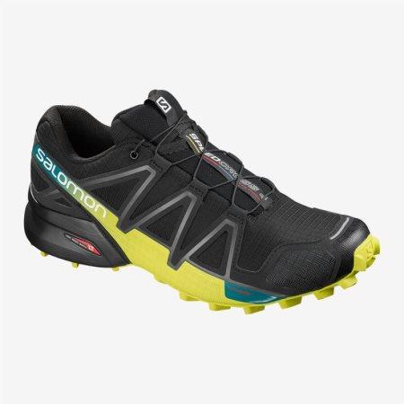 Salomon SPEEDCROSS 4 Mens Trail Running Shoes Black UK UGLD